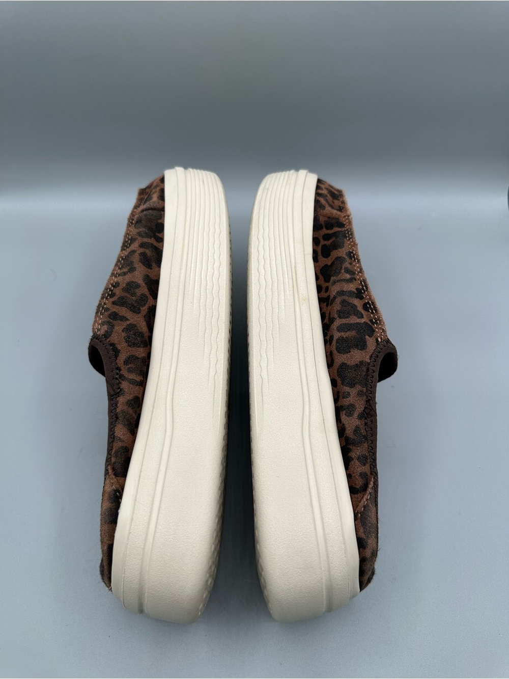 Hey Dude Austin Lift Classic Platform Leopard Slip On Women 8 Brown - Picture 8 of 11